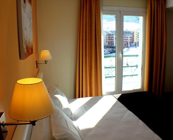 Double room with ski slope views