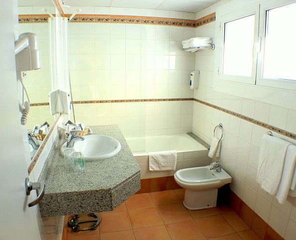 Triple room with ski slopes views